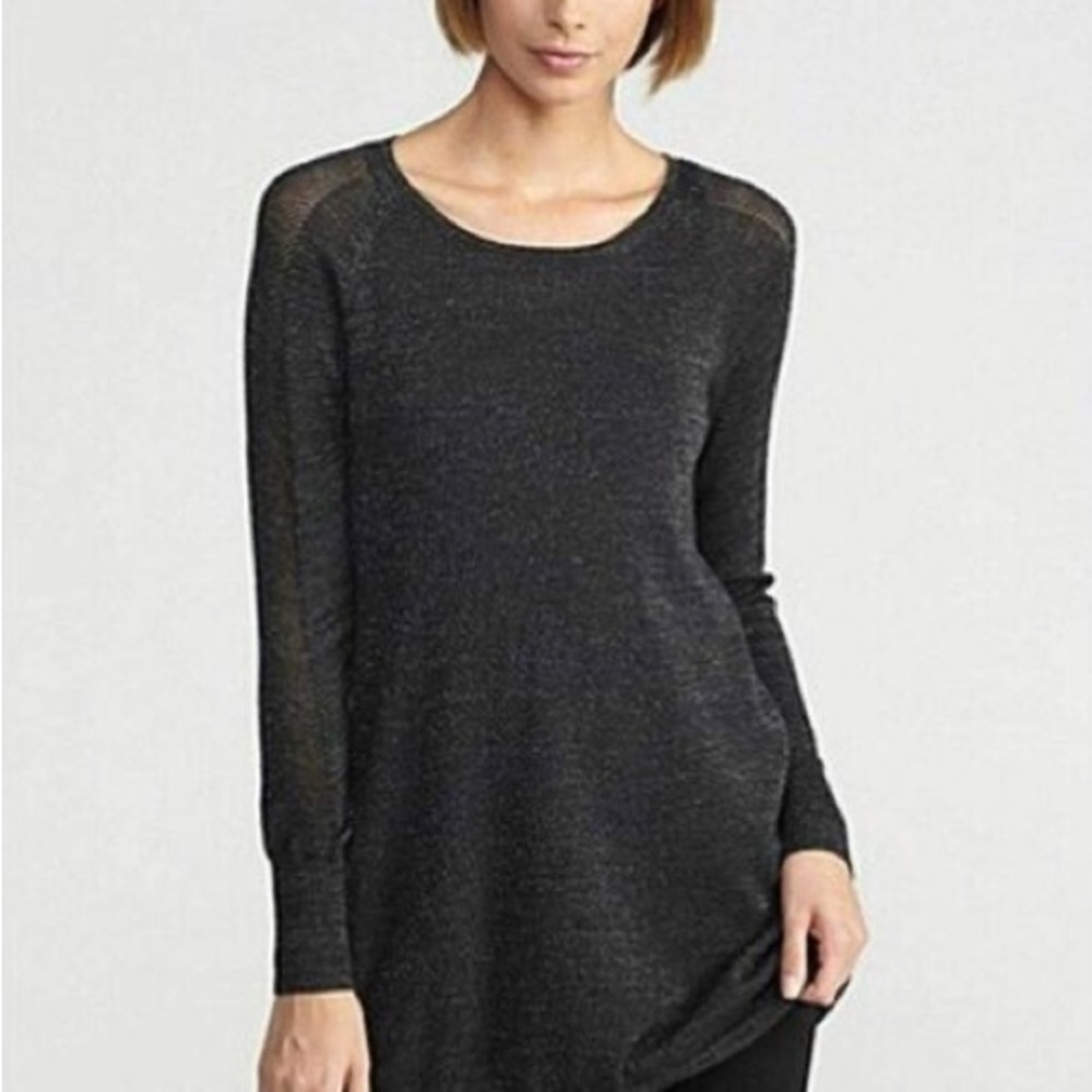 Eileen Fisher Merino Wool Sparkle Tunic Sweater